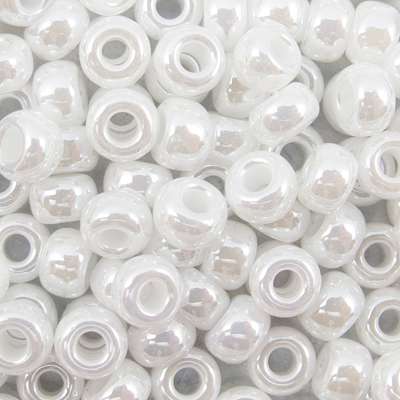 45-69528.SLC.jpg 6/0 Seed Beads - White Ceylon 20g Image