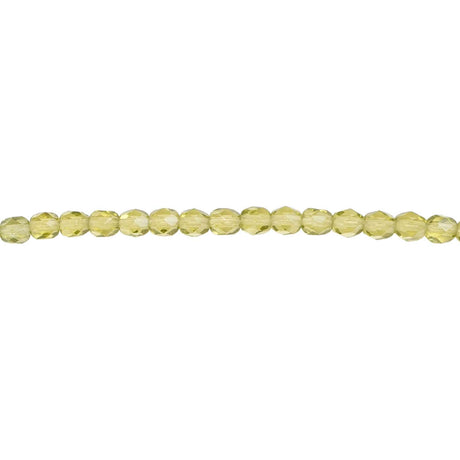 339-43.SLC.1.jpg 4mm Olivine Bead Strand - Firepolished Image