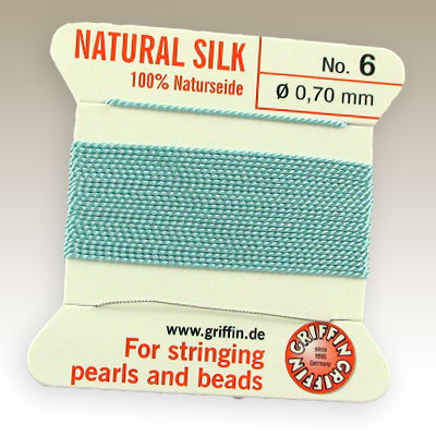 45-0606.SLC.jpg #6 Silk Cord - Turquoise 2 Meters Image