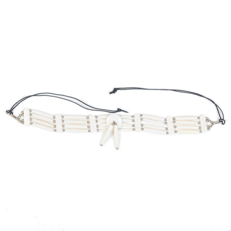 16-5455.SLC.2.jpg Bone Choker - White W/Drop Image