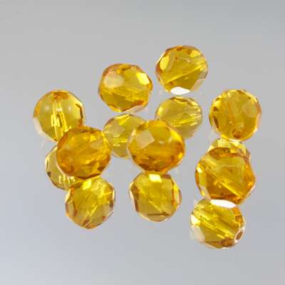 222-4201.SLC.jpg 8mm Firepolish Strand - Topaz Image