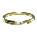 Key Rings, Gold Plated Round