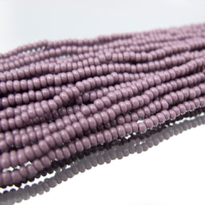 11/0 Seed Beads - Opaque Light Purple