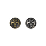 Raven Screw Back Concho