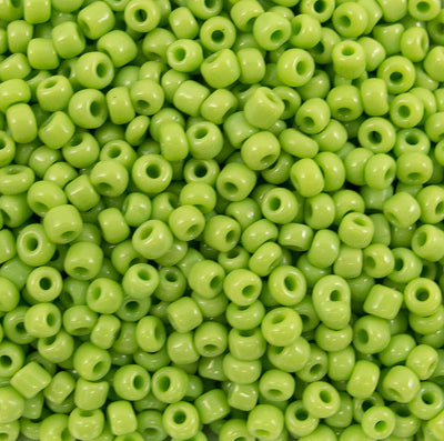222-144011.SLC.jpg 10/0 Seed Beads - Light Green Glass 20g Image