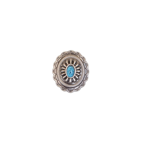 141-0013.SLC.1.jpg Mini Oval Concho - Antique Nickel Image