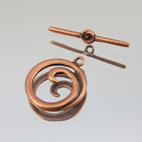16mm Classic Spiral Toggle - Copper Plate