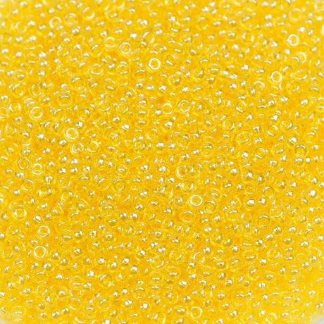 193-15163.SLC.1.jpg 15/0 Seed Beads - Transparent Yellow Luster 10g Image