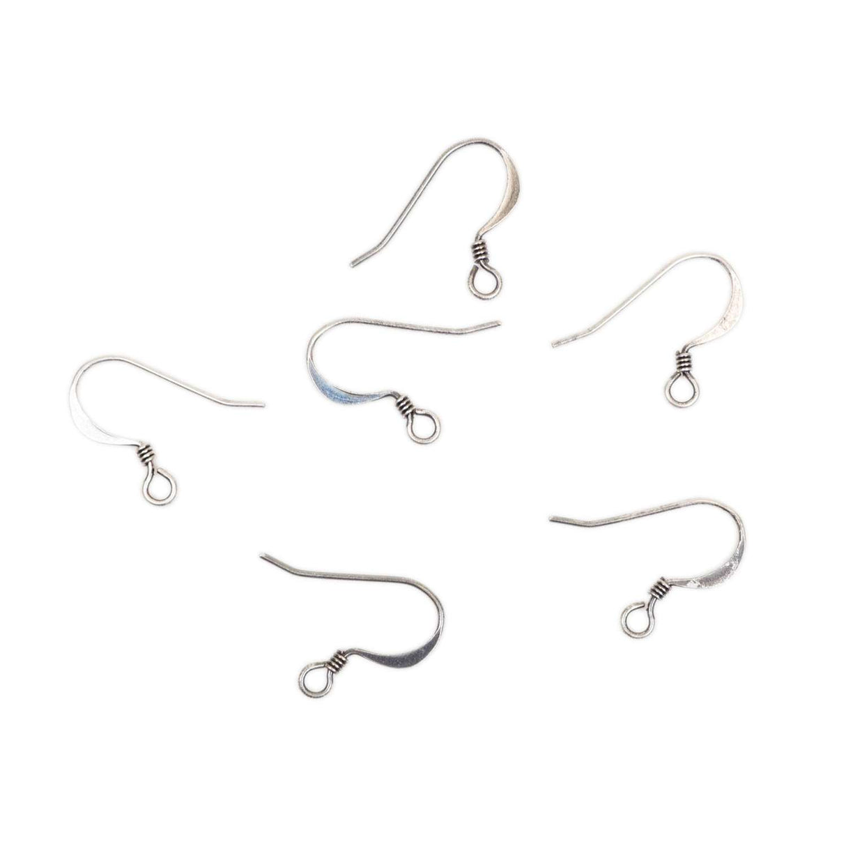 222-50215.SLC.1.jpg 6pk French Hook Earwire - Antique Silver Image