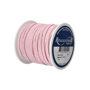 Lace,Suede,Pink,1/8"x25yds