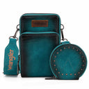 Turquoise Wrangler Crossbody Cellphone Purse