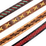 100-206.SLC.02.jpg 1 1/2" Vintage Chocolate Buffalo Double Hole Belt Blank Image