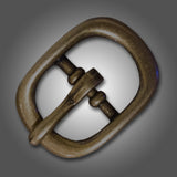 ¾" Center Bar Buckle - Brushed Gold Plate