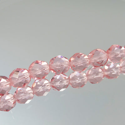 222-4199.SLC.jpg 8mm Firepolish Strand - Rose Image