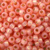 8/0 Seed Beads - Dyed Salmon Alabaster 22g