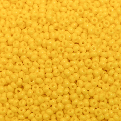 26-110146.SLC.1.jpg 11/0 Seed Beads - Opaque Yellow 22g Image