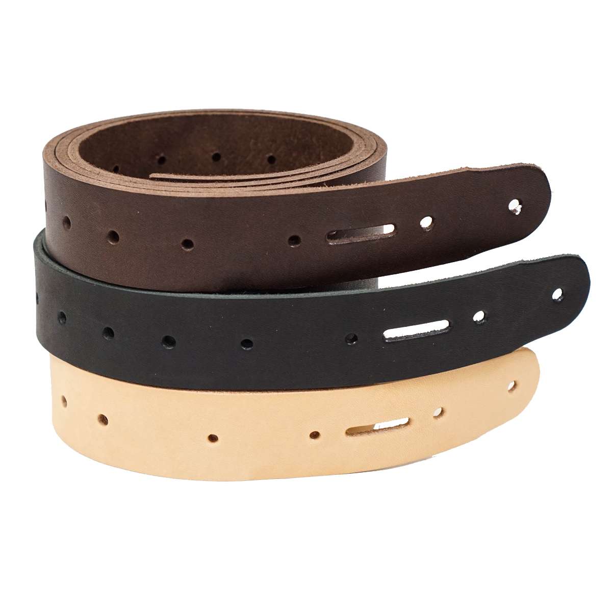 100-213.SLC.4.jpg Single Hole Belt Blank - Hermann Oak Brown Image
