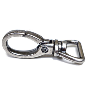Push Gate Swivel Snap - Antique Nickel