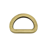 1" Flat Cast D-Ring - Antique Brass