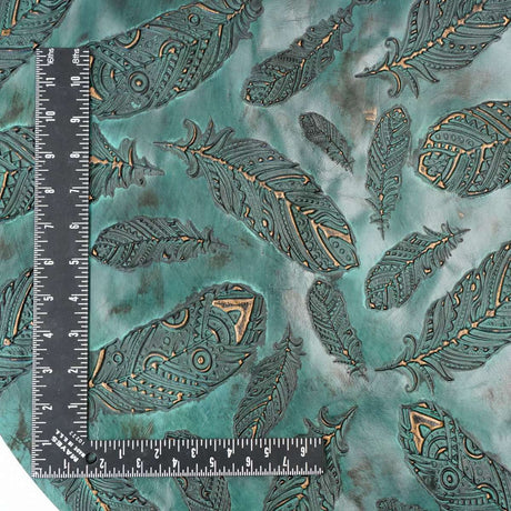 665-1901.SLC.2.jpg Embossed Plume Hide - Jade Image