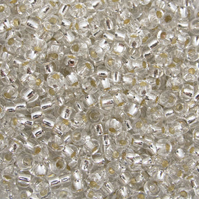 10/0 Seed Beads - Crystal Lined 20g