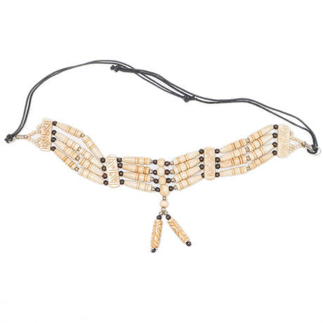 16-5456.SLC.2.jpg Bone Choker - Antique White W/Drop Image