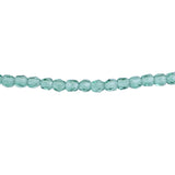 3mm Praire Green Bead Strand - Firepolished