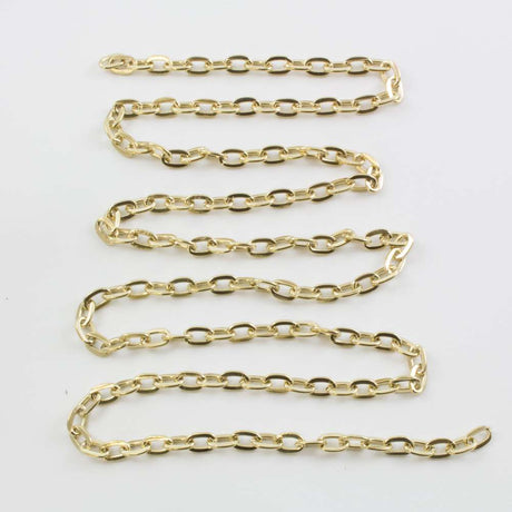 222-400.SLC2.jpg 30" Hammered Oval Gold Chain Image