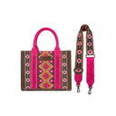 Hot Pink Wrangler Small Canvas Tote