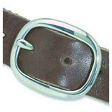 1" Center Bar Buckle - Nickel Plate/Solid Brass