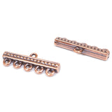 244-305618.SLC.2.jpg 26mm 5 Strand Dots Link - Antique Copper Image