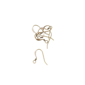 French Hook Earwire - Antique Gold Plate 6pk