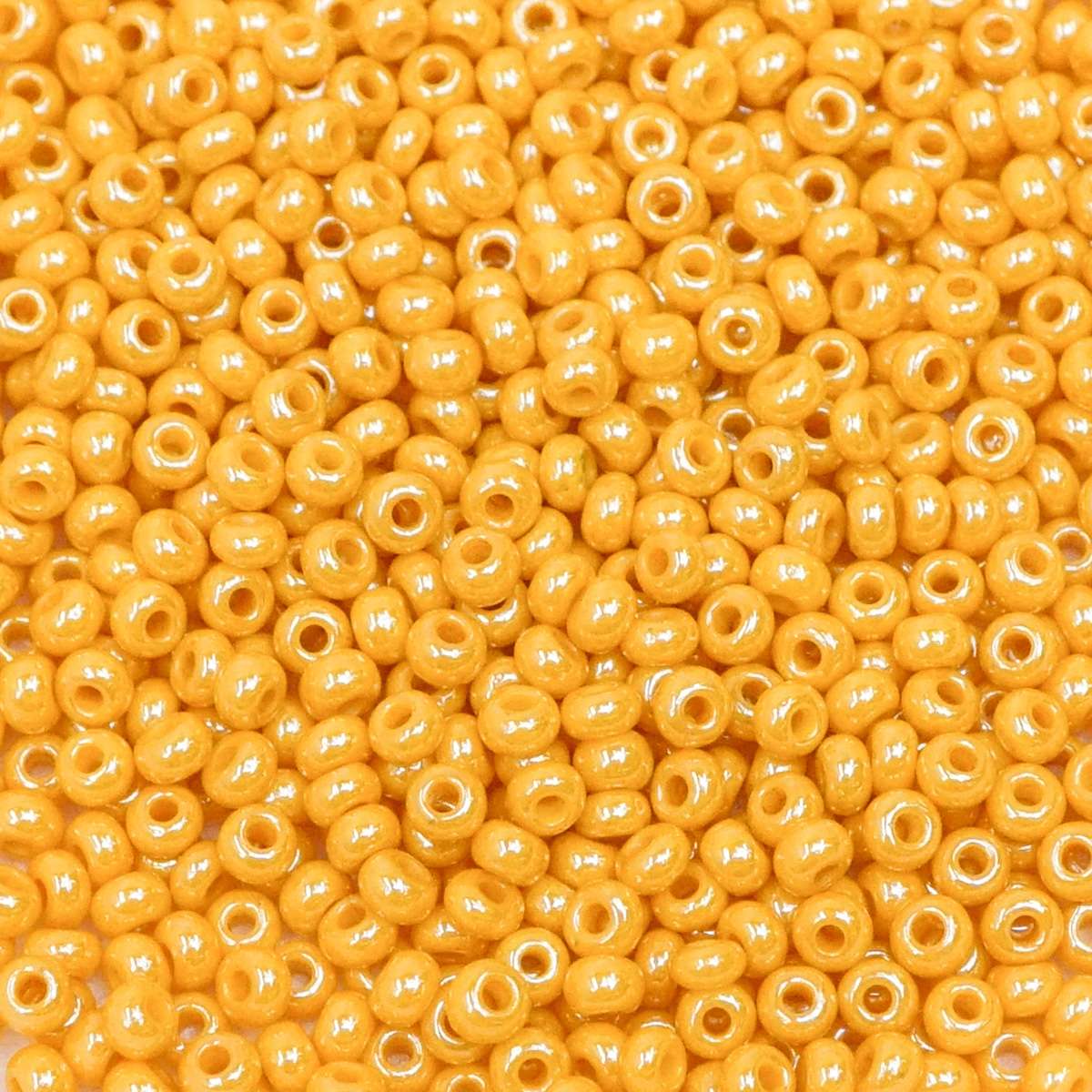 229-108.SLC.1.jpg Seed Beads 10/0 Luster Opaque Yellow - 20g Image