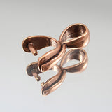 Strip Pinch Bail - Antique Copper