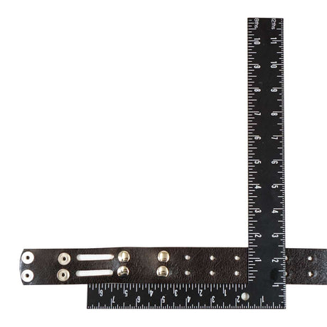 100-2009.SLC.2.jpg 1 1/2" Brown Buffalo Double Hole Belt Blank w/ Snaps Image