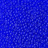 11/0 Seed Beads - Transparent Royal Blue 20g