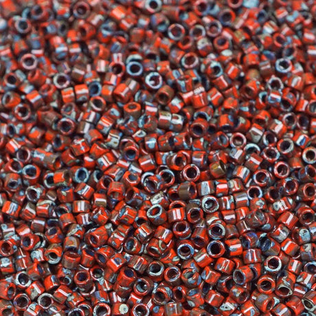 45-1132263.SLC.1.jpg Delica Bead - Picasso Opaque Red Garnet Matte DB2263 Image