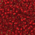 45-8910.SLC.jpg 8/0 Seed Beads - Matte Silver Lined Flame Red 22g Image