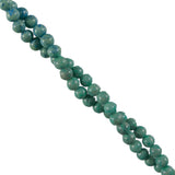 4mm Fossil Round Strand - Turquoise