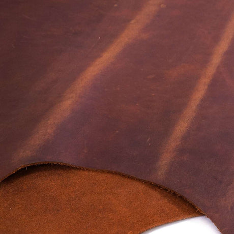 579-1220.SLC.4.jpg Boot Strap Brown 5-6 oz. Oil Tan Pre-Cut 12" x 12" Image