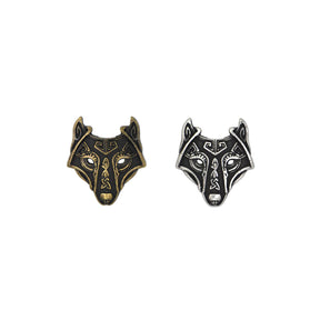 Viking Wolf Screw Back Concho