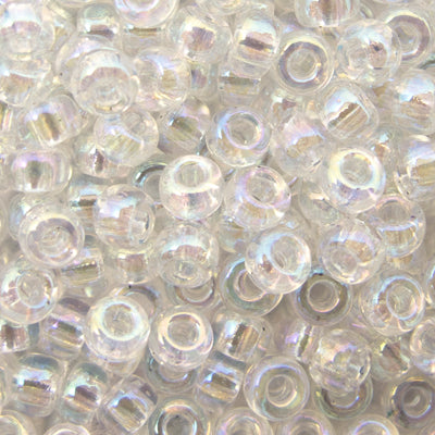 45-89250.SLC.jpg 8/0 Seed Beads - Crystal AB 22g Image