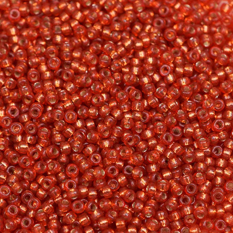 45-1594234.SLC.1.jpg 15/0 Seed Beads - Duracoat Silver Lined Watermelon 8.2g Image