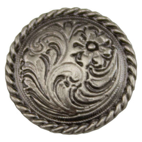 3/16" Rope Edge Screw Post - Antique Silver Plate 10pk