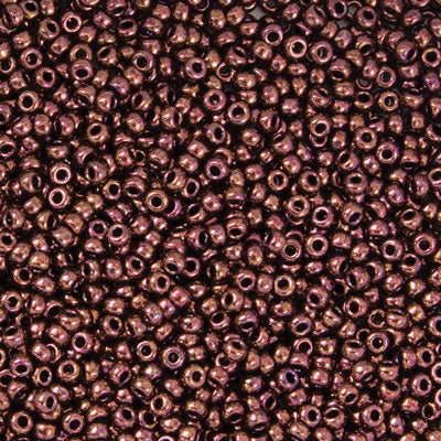341-110457C.SLC.jpg 11/0 Metallic Copper Bronze Seed Beads - 20g Image
