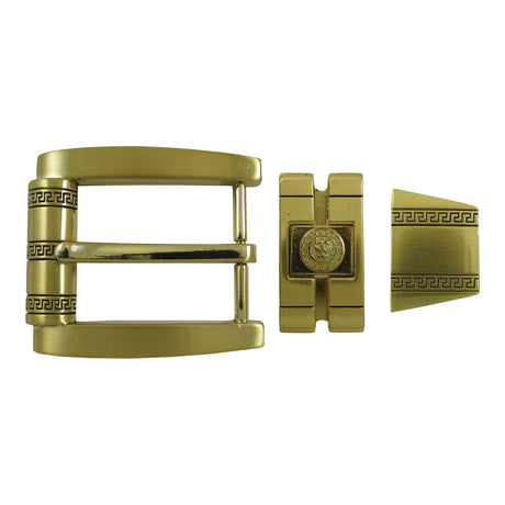 76-3110.SLC.jpg Spanish Flair 3 pc Buckle Set - 35mm - Gold Image
