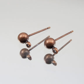 6pk Earwire Posts - Antique Copper