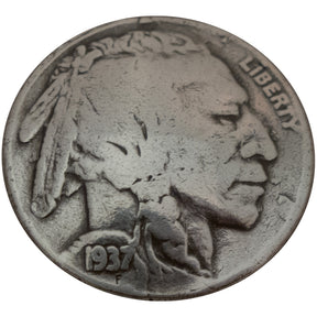 Indian Head Concho - Antique Silver