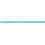 3mm Aqua Bead Strand - Firepolished