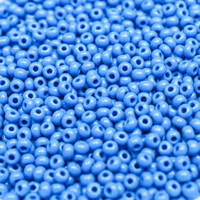 Seed Beads 10/0 Opaque Medium Blue - 20g